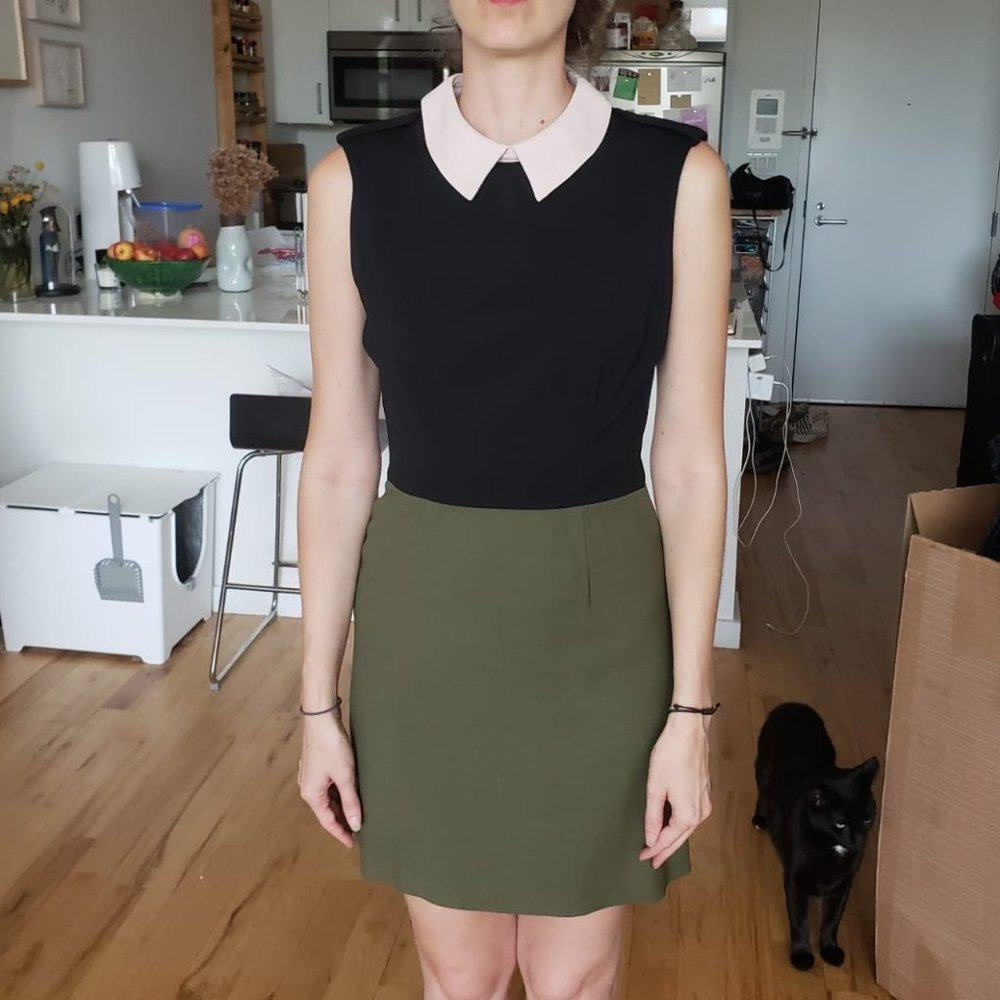Friends & Associates Color Blocked Dress